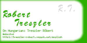 robert treszler business card