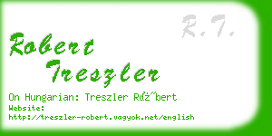 robert treszler business card